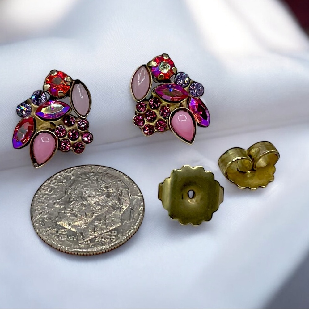 🌺Vintage Sorrelli Crystal/Rhinestone Earrings - Picture 10 of 10